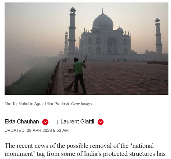 <strong>Glattli Laurent</strong>, Chauhan Ekta, 2023. “What Goes In The Making And Unmaking Of India’s National Heritage?”, <em>Outlook</em>, (April 8)
